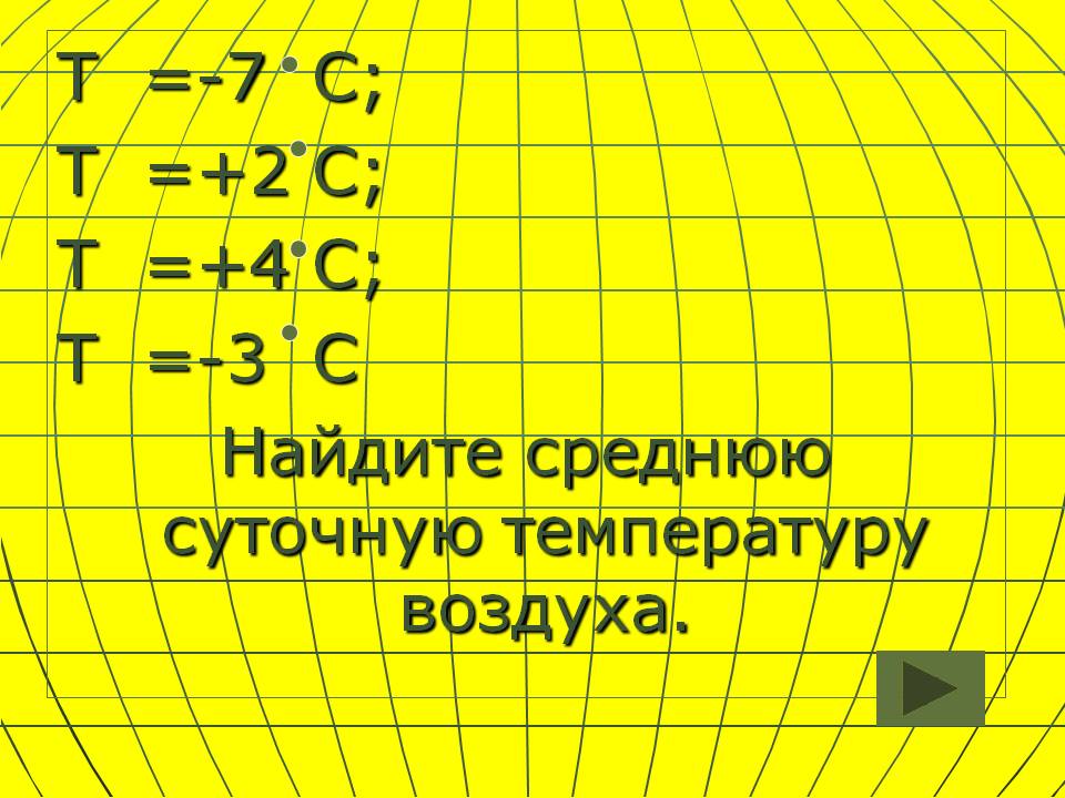 Найдите среднюю суточную температуру воздуха