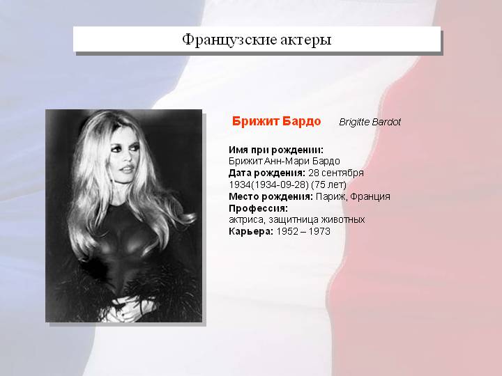 Французские актеры
