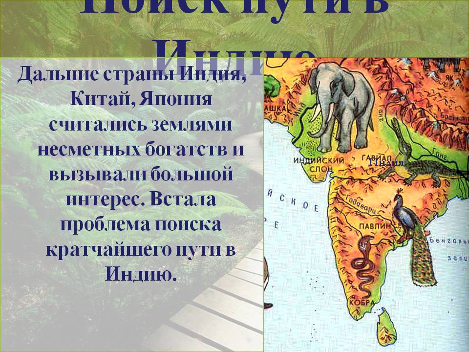 Поиск пути в Индию