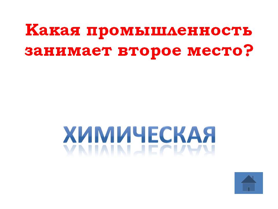 Какая промышленность занимает второе место