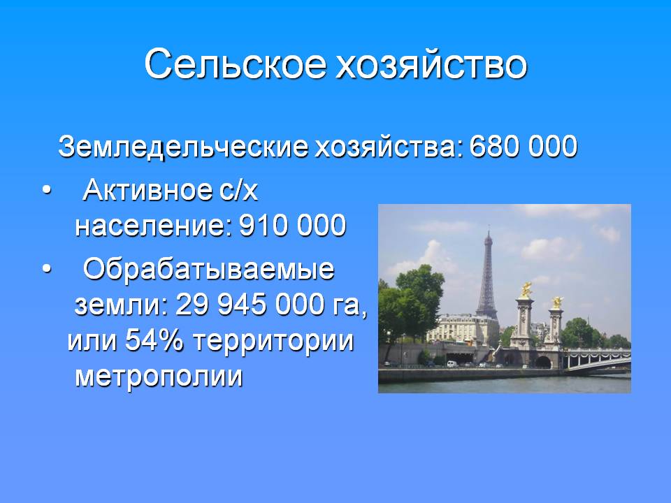 Сельское хозяйство