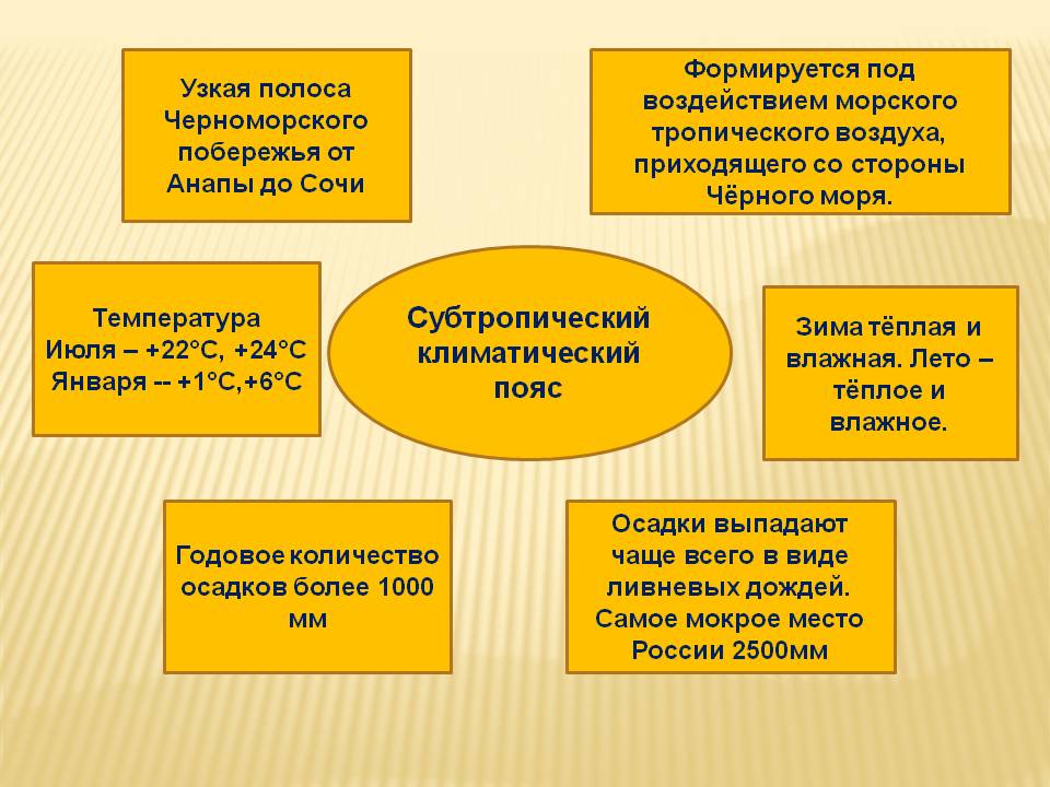 Субтропический климатический пояс