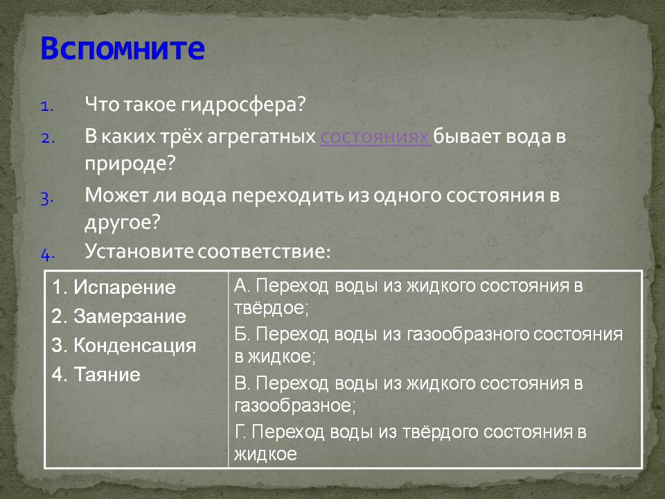 Вспомните