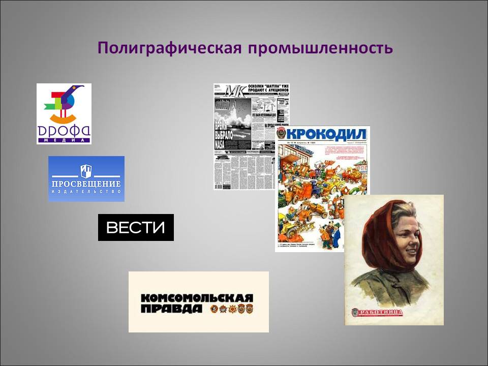 Полиграфическая промышленность