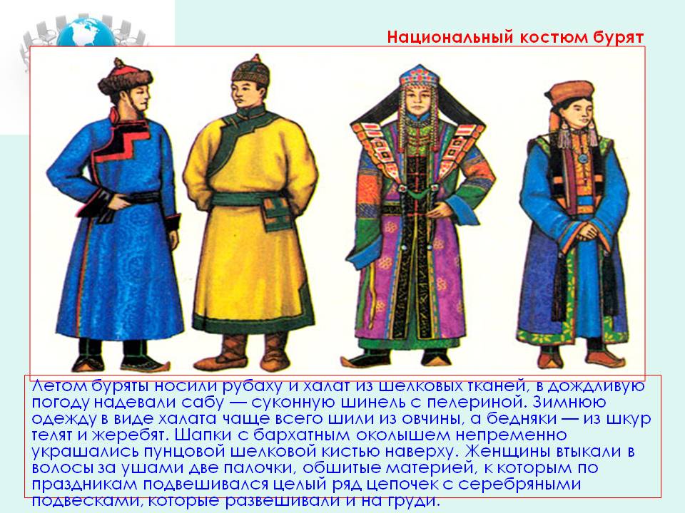 Национальный костюм бурят