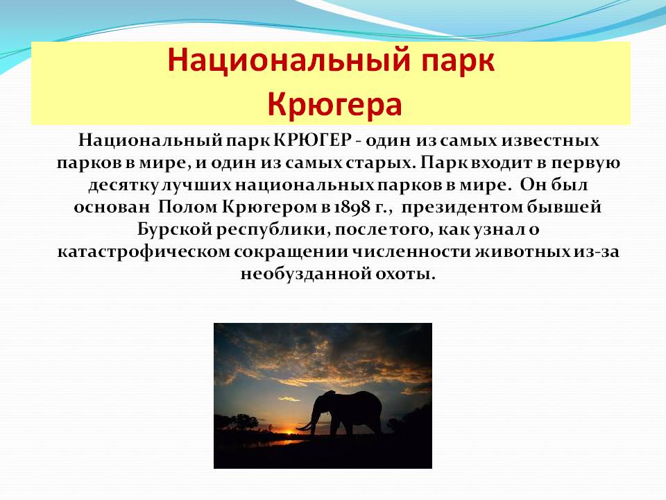 Национальный парк Крюгера