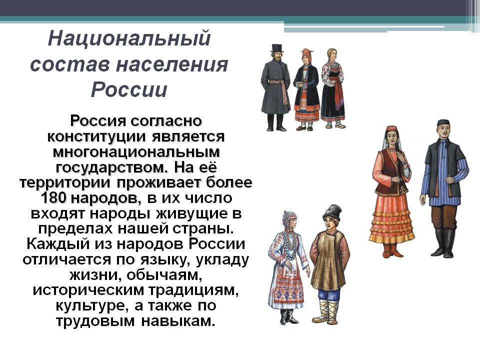 Национальный состав населения России