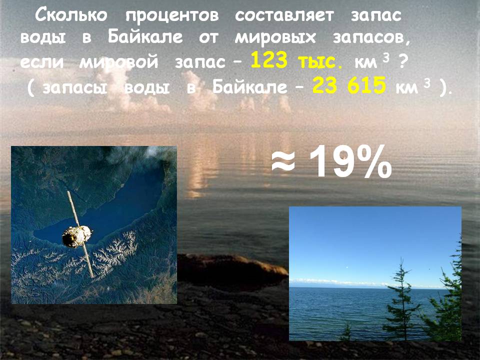 Запас воды в Байкале