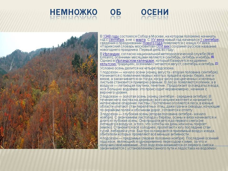 Немножко об осени