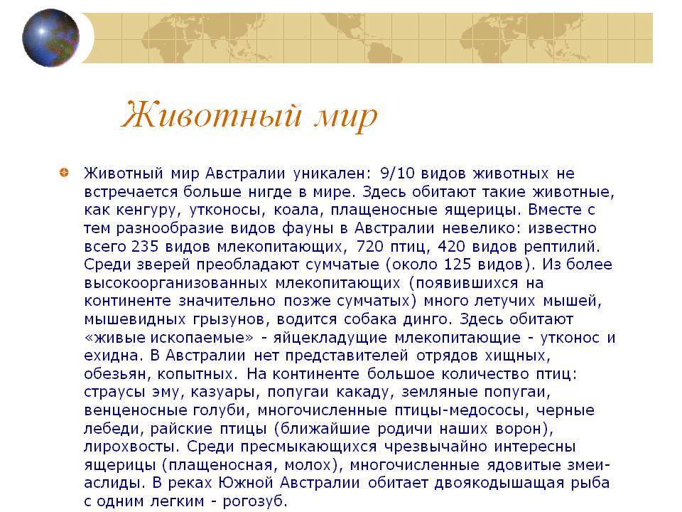 Животный мир