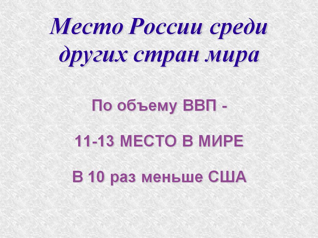 По объему ВВП
