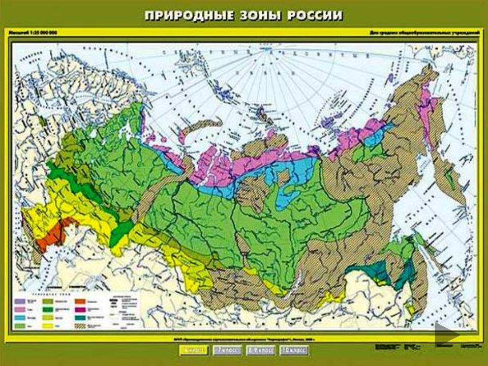 Природно-климатические зоны России