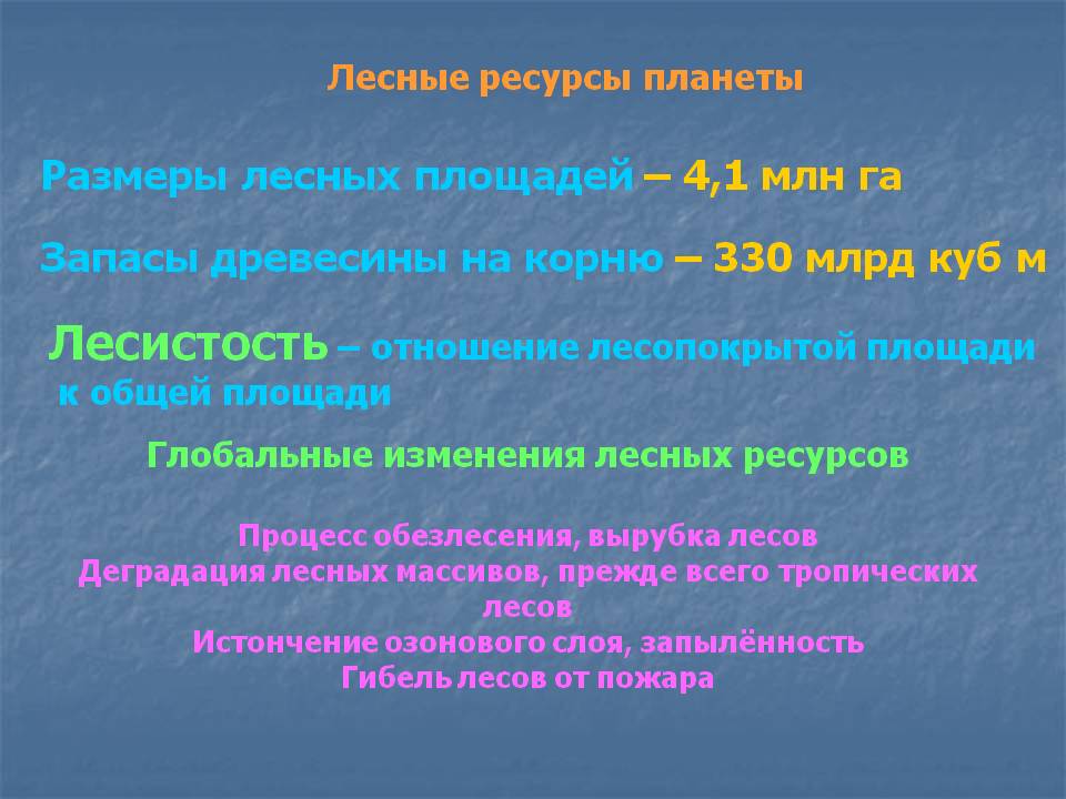 Лесистость