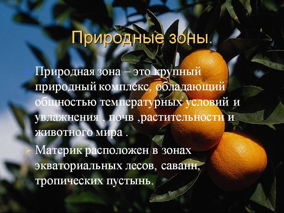Природные зоны