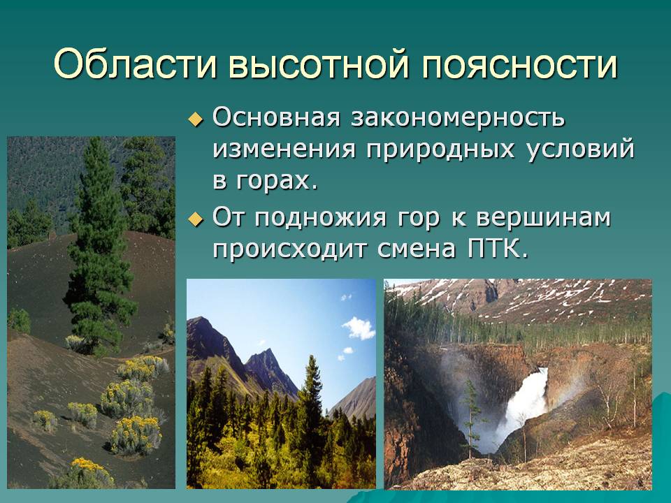 Области высотной поясности