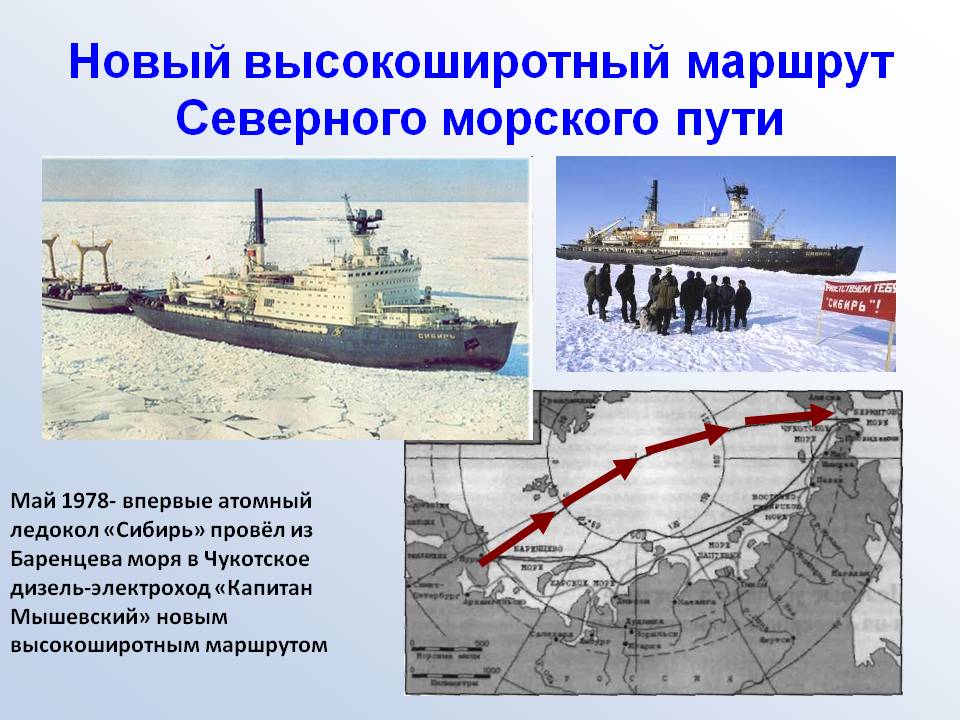 Высокоширотный маршрут Северного морского пути