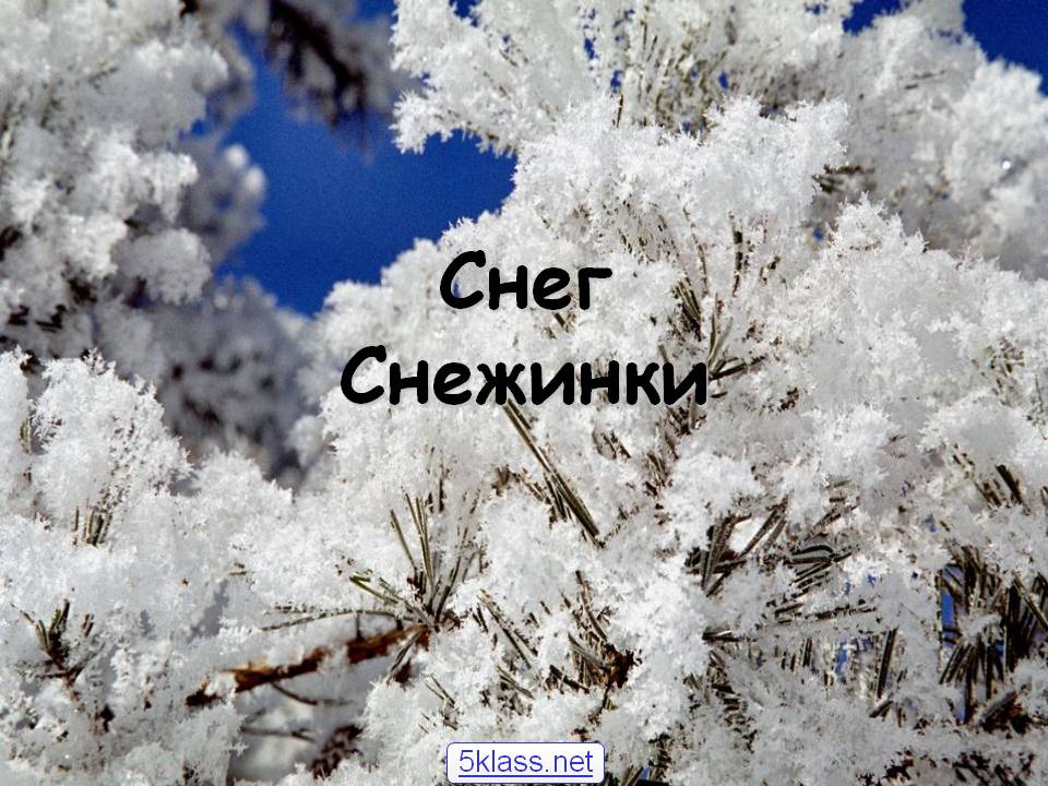 Снег
