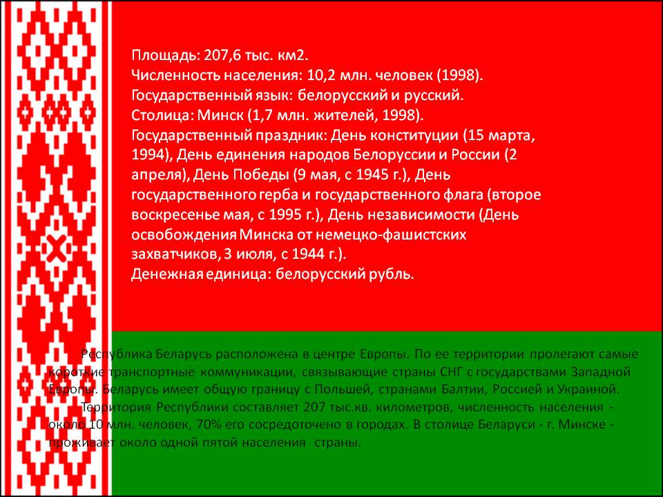 Площадь: 207,6 тыс