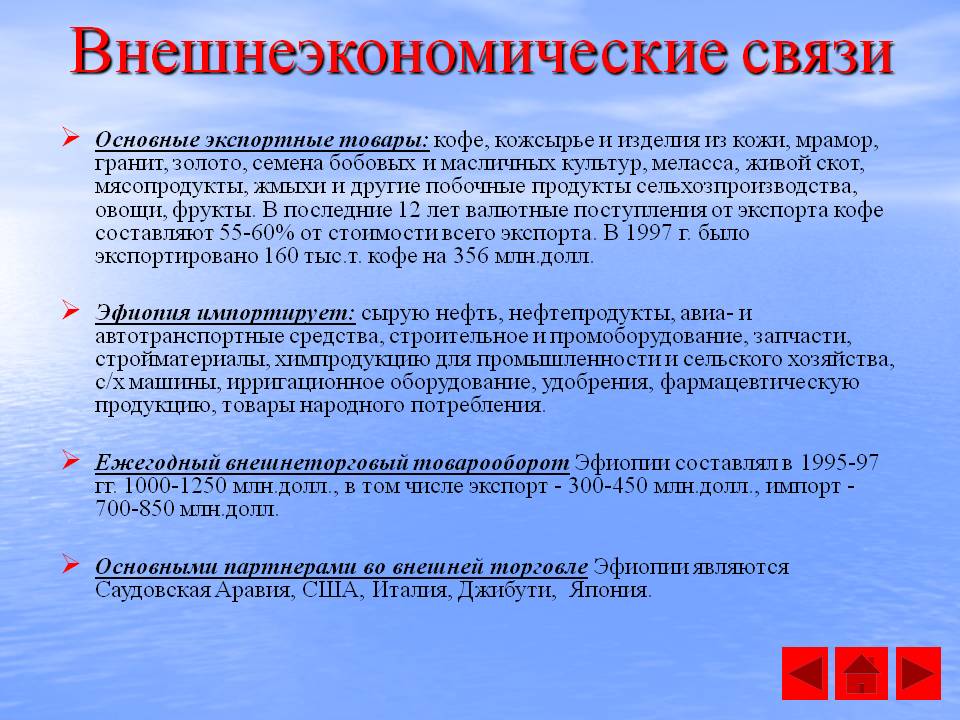 Внешнеэкономические связи
