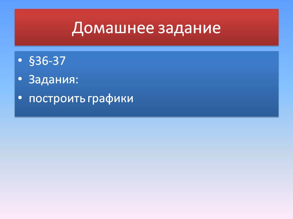 Домашнее задание