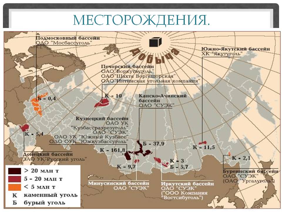 Месторождения