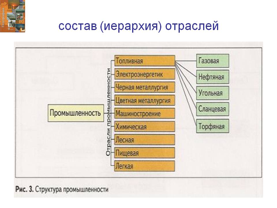 Состав (иерархия) отраслей