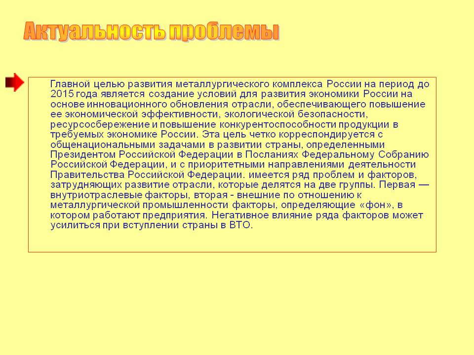 Актуальность проблемы