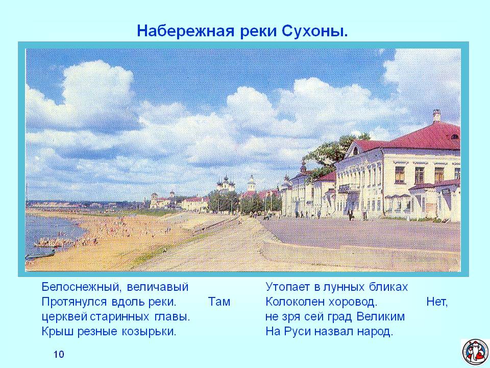 Набережная реки Сухоны