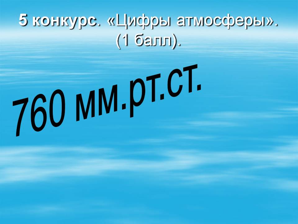 Цифры атмосферы