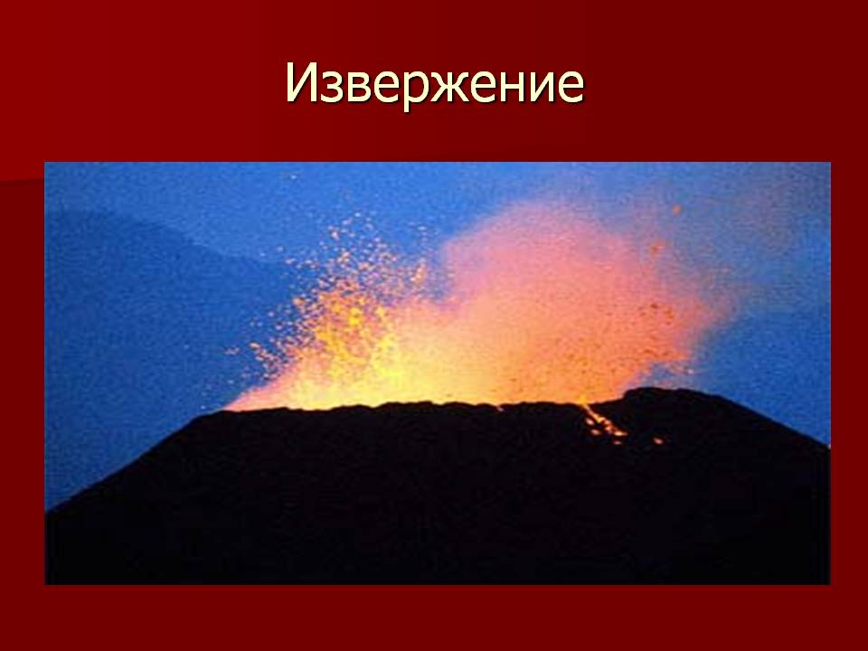 Извержение