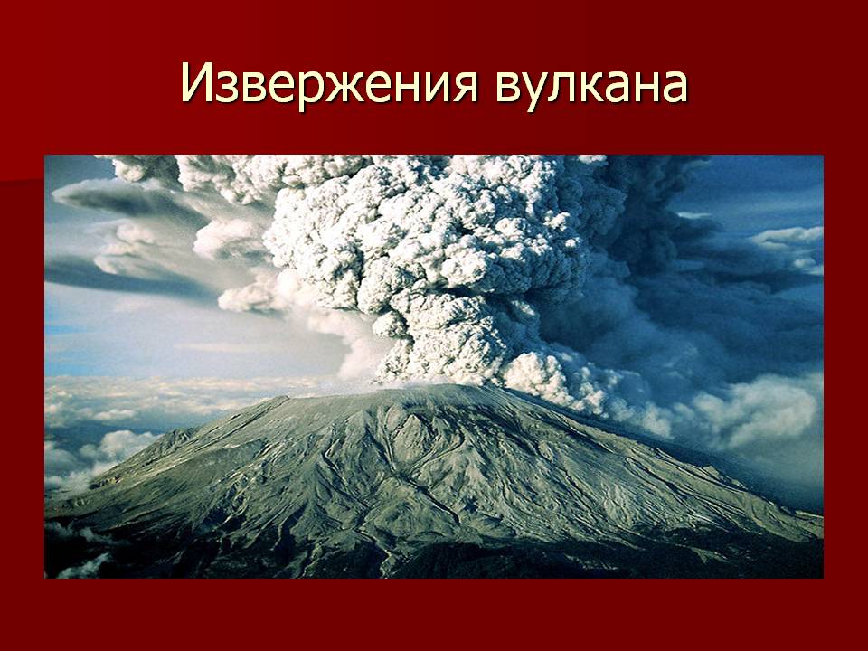 Извержения вулкана