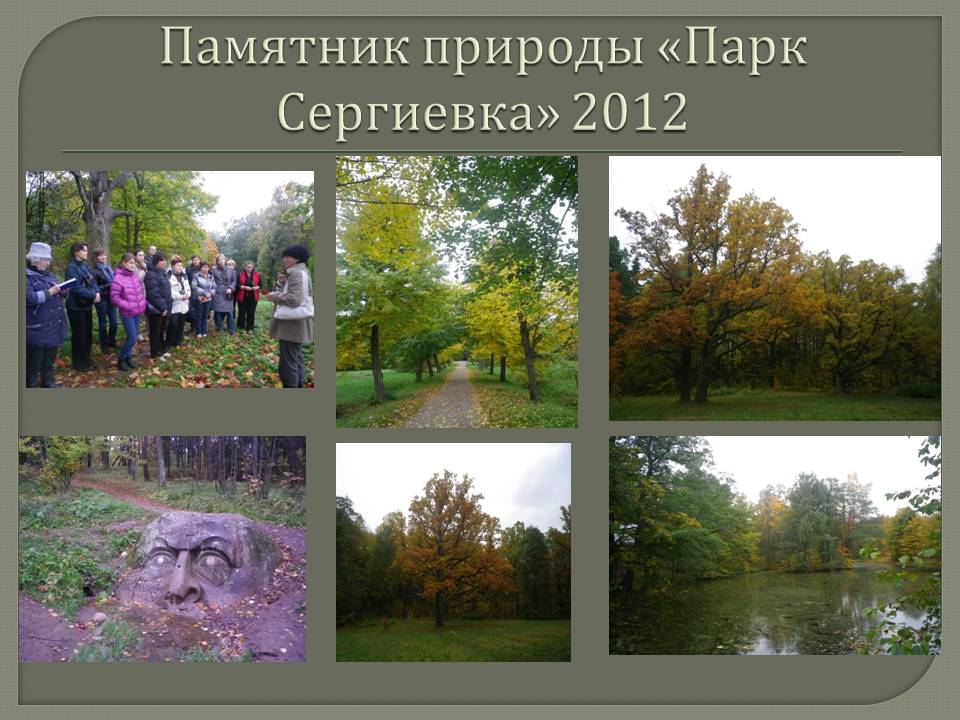 Памятник природы «Парк Сергиевка»