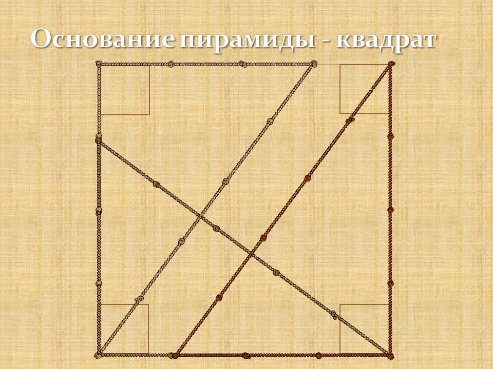 Основание пирамиды - квадрат