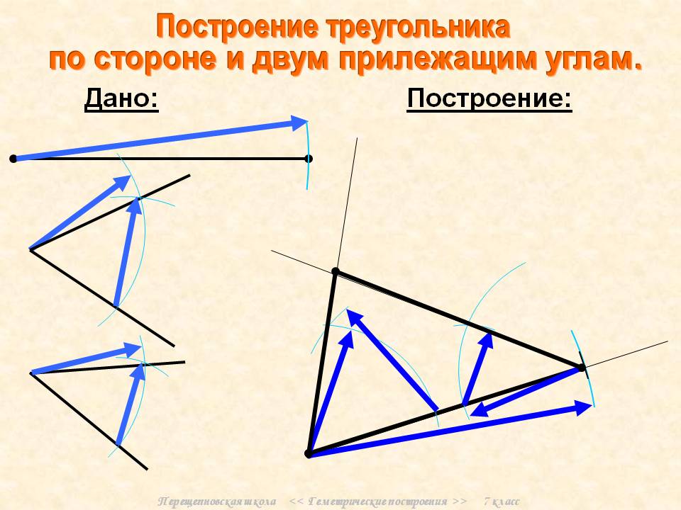 Построение треугольника