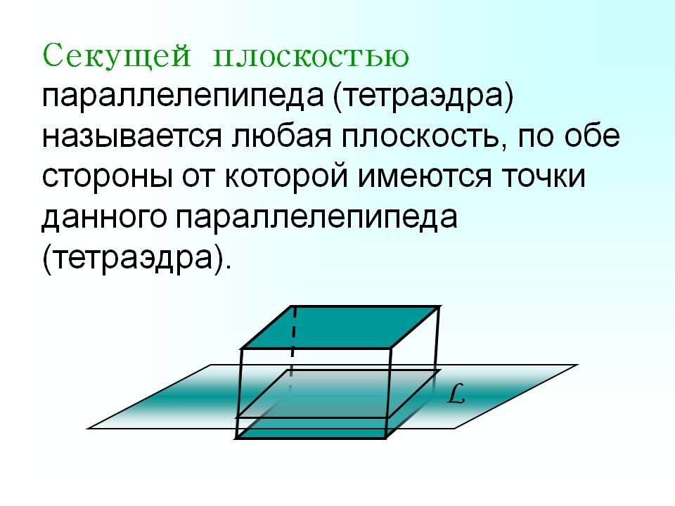 Любая плоскость