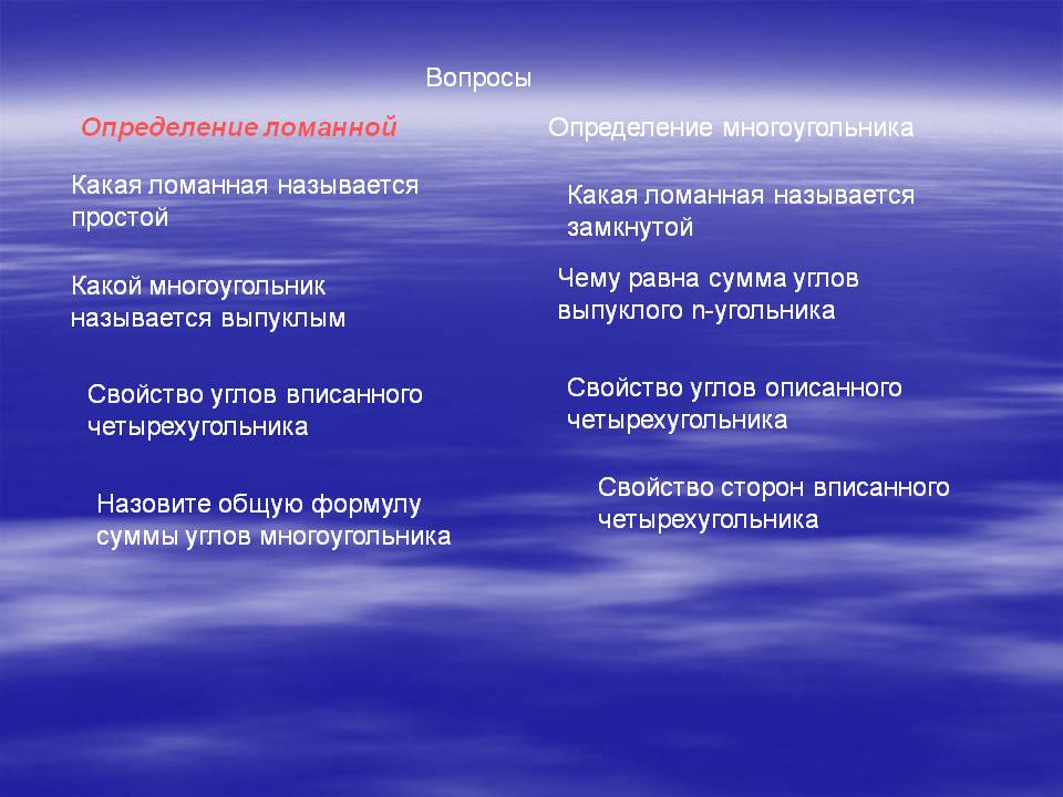 Определение многоугольника
