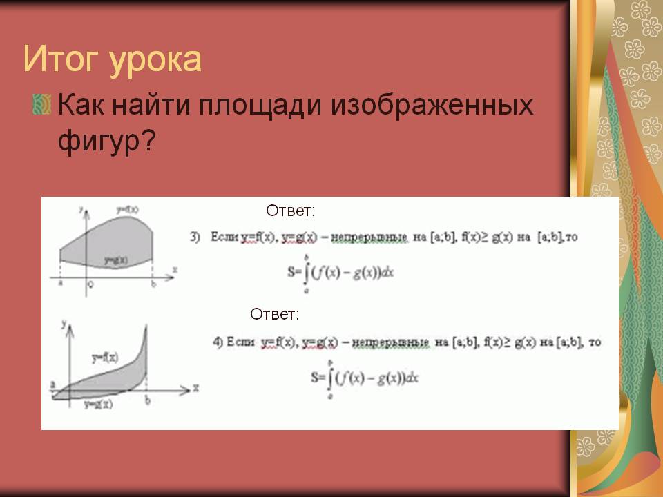 Итог урока