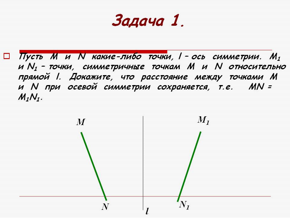 Пусть М и N какие-либо точки