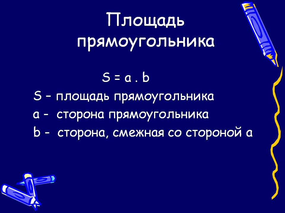 Площадь прямоугольника