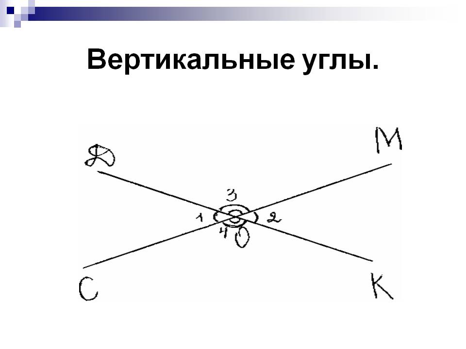 Вертикальные углы