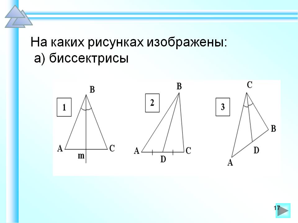 Биссектрисы