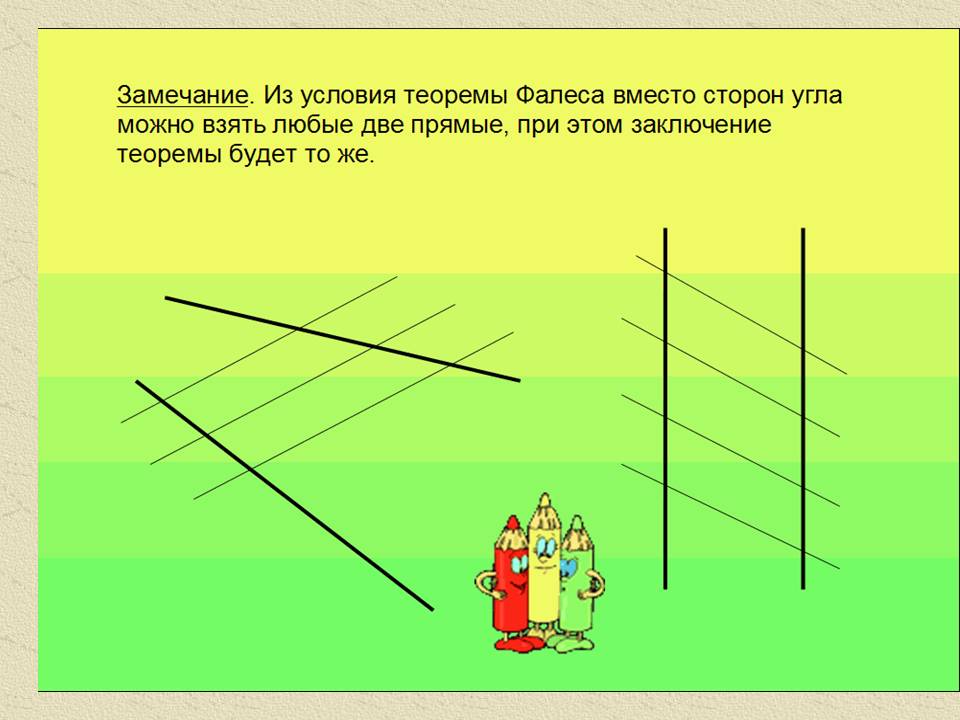«Теорема Фалеса» 8 класс