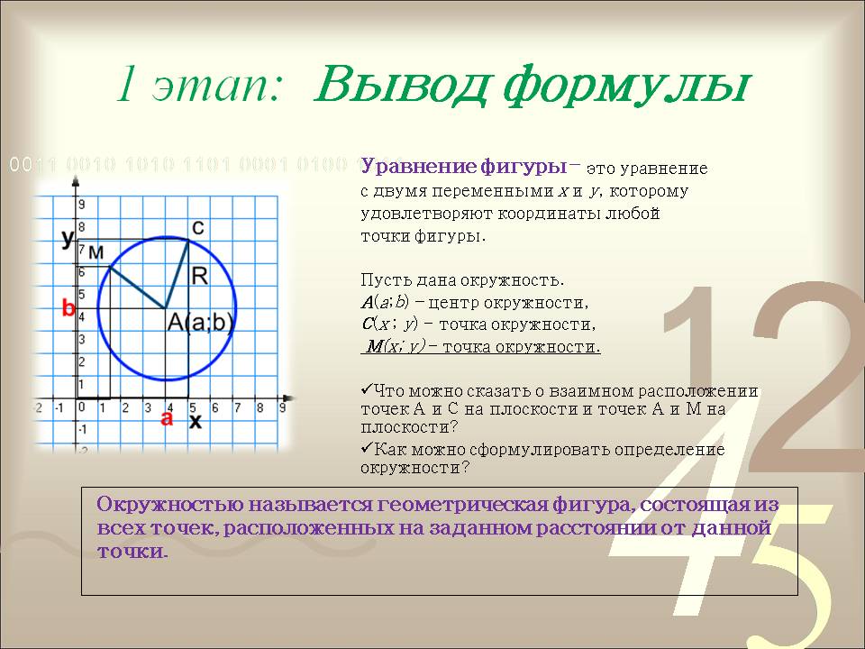 Вывод формулы