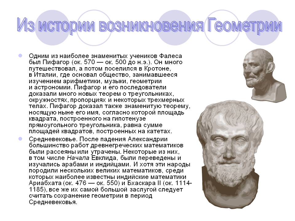 Из истории возникновения