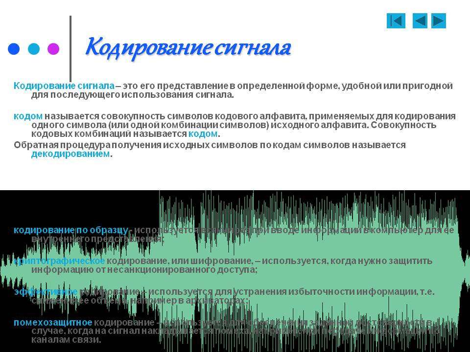 Кодирование сигнала