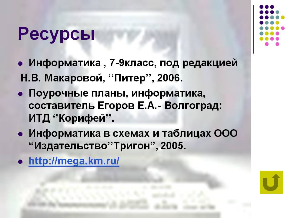 Ресурсы