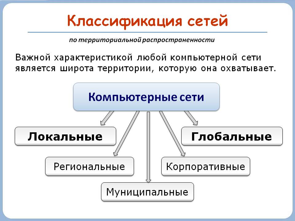 Классификация сетей
