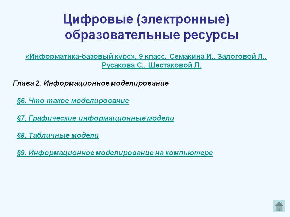 Образовательные ресурсы
