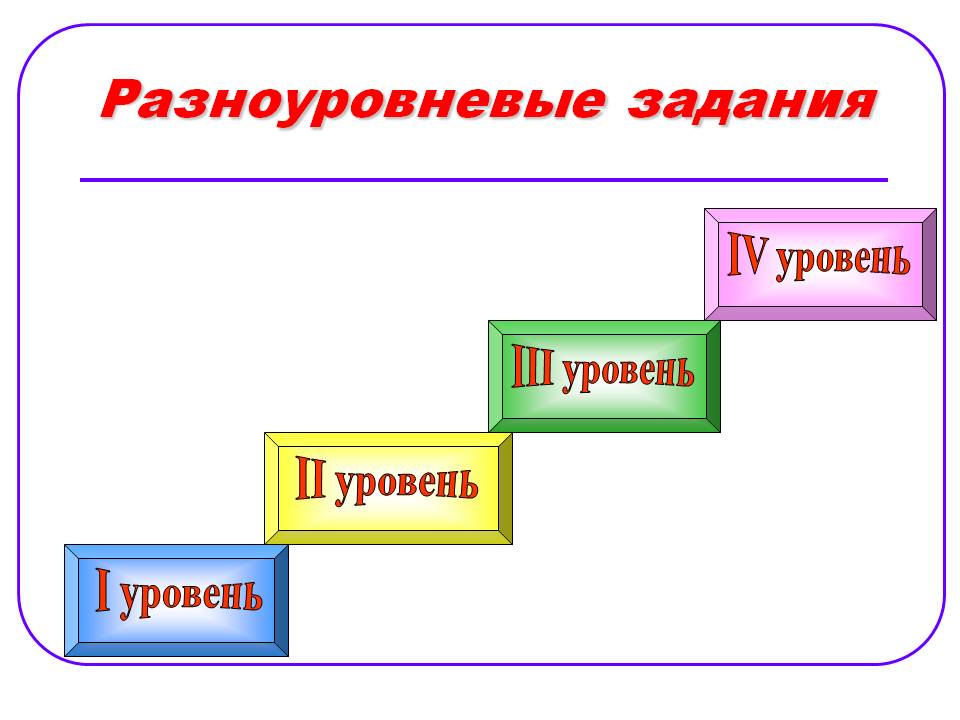 Разноуровневые задания