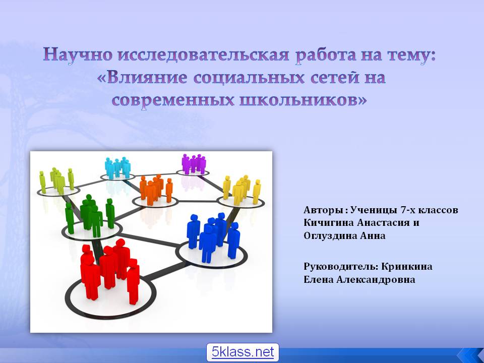 Влияние социальных сетей на современных школьников